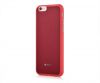 Аксессуары Моб. & Смарт. телефонам - Devia Apple iPhone 6 / 6s Jelly Slim leather Wine Red sarkans Защитное стекло