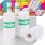 Hurtel HURC-S10 self-adhesive rolls for HURC10 /  Wozinsky WDT-01 / WDT-02 / WDT-03 / WDT-04 / WDT-05 thermal camera printer white  5 pcs.