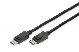 - Digitus 
 
 DisplayPort Connection Cable AK-340106-010-S Black, DisplayPort to DisplayPort, 1 m