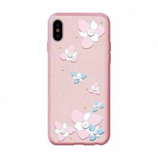 - Devia Apple iPhone X Flower Embroidery Case Lanya Black melns