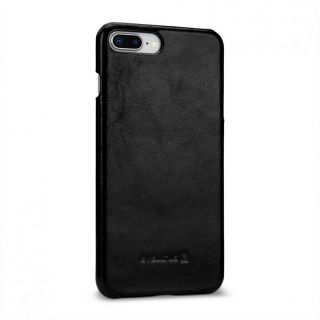 Evelatus iPhone 7  /  8 Plus Leather Case Vintage Black melns
