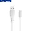 Aksesuāri Mob. & Vied. telefoniem Blackview USB - Type-C Cable extended White balts 