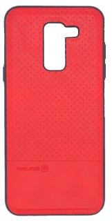 Evelatus Galaxy A6 Plus 2018 TPU case 1 with metal plate  possible to use with magnet car holder  Red sarkans