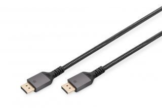 - Digitus 
 
 DisplayPort Connector Cable 1.4 	DB-340201-010-S Black, DP to DP, 1 m