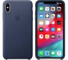 Apple iPhone XS Max Leather Case MRWU2ZM / A Midnight Blue zils