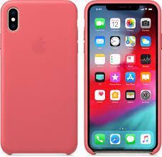 Apple iPhone XS Max Leather Case MTEX2ZM / A Peony Pink rozā