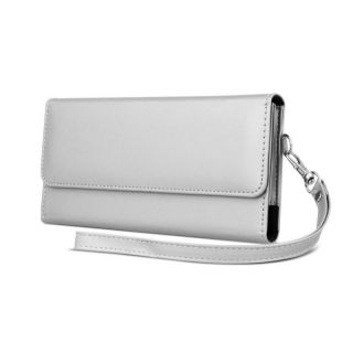 GreenGo Chic 6.0 170x80mm Case Wallet Silver sudrabs