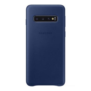 Samsung Galaxy S10 Leather Cover EF-VG973LNEGWW Dark Blue zils
