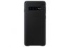 Aksesuāri Mob. & Vied. telefoniem Samsung Galaxy S10e Leather Cover EF-VG970LBEGWW Black melns 