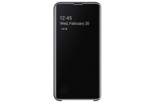 Samsung Galaxy S10 Clear View Cover EF-ZG973CBEGWW Black melns