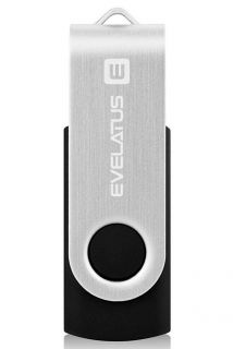 Evelatus USB Flash 2GB EFD01 Black melns