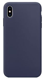Evelatus iPhone XS SPremium mix solid Soft Touch Silicone case Midnight Blue zils
