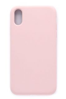 Evelatus iPhone XS Premium mix solid Soft Touch Silicone case Pink Sand rozā