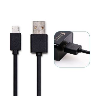 DooGee Micro USB cable Black 5V 2A melns