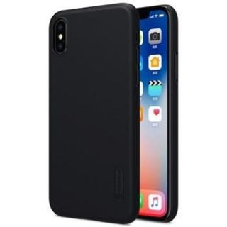 - Nillkin iPhone X / XS Super Frosted Back Cover Black melns