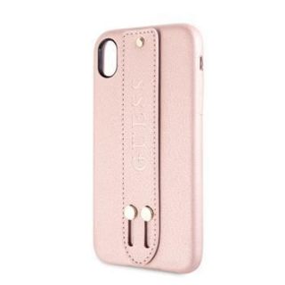 GUESS Guess Apple iPhone XR Saffiano Strap Case Rose rozā