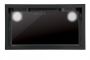 - Cata Hood GC DUAL A 75 XGBK Canopy, Energy efficiency class A, Width 79.2 cm, 820 m³ / h, Touch control, LED, Black glass