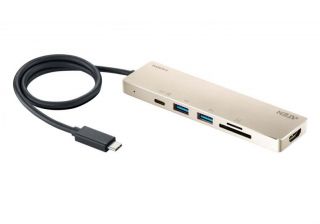 - Aten 
 
 UH3239 USB-C Multiport Mini Dock with Power Pass-Through