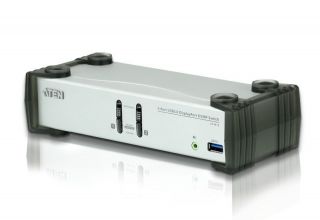 -&nbsp;Aten CS1912 2-Port USB 3.0 DisplayPort KVMP Switch  Cables included