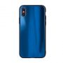 - ILike Apple iPhone XR Aurora Glass case Dark Blue zils