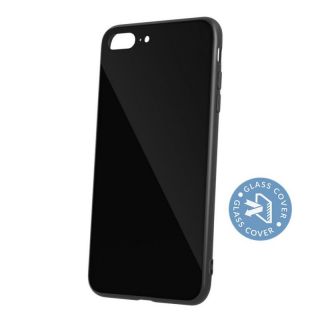 - ILike iPhone 7 Plus  /  iPhone 8 Plus Glass case Black melns