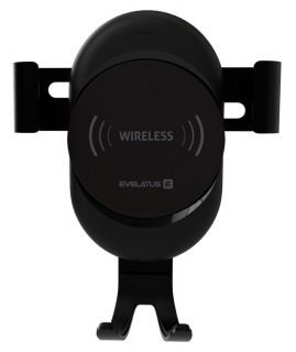 Evelatus Gravity Car Holder with Wireless Charger WCH02 Black