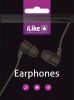 Aksesuāri Mob. & Vied. telefoniem - iLike Earphones IEA01BK 3.5mm Black melns 