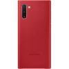 Аксессуары Моб. & Смарт. телефонам Samsung Galaxy Note 10 Leather Cover case Red sarkans Безпроводные зарядки (Индуктивные)