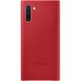 Samsung Galaxy Note 10 Leather Cover case Red sarkans
