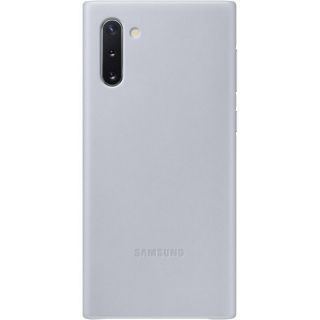 Samsung Galaxy Note 10 Leather Cover Gray pelēks