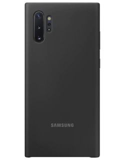 Samsung Galaxy Note 10 Silicone Cover Black melns