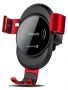 Evelatus Gravity Car Holder with Wireless Charger WCH02 Red sarkans