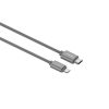 Аксессуары Моб. & Смарт. телефонам - Cable Gracious type-C to 8-pin Gray pelēks USB Data кабеля