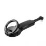 HOCO Lightning to 2 x Lightning + ring holder Black