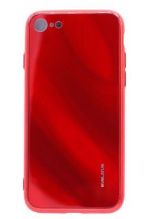 Evelatus iPhone 7 / 8 Water Ripple Gradient Color Anti-Explosion Tempered Glass Case Gradient Red-Black