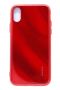 Evelatus iPhone X / XS Water Ripple Full Color Electroplating Tempered Glass Case Red sarkans