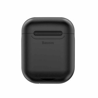 Baseus 2in1 Silicone Protective and Wireless Charger Case for AirPods Black melns