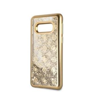 GUESS Guess Samsung Galaxy S10e Glitter 4G Peony Hard Case Gold zelts