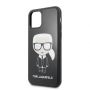 GUESS Guess Apple iPhone 11 Pro Glitter Iconic Body Cover Black