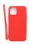 Evelatus Evelatus Apple iPhone 11 Pro Soft Touch Silicone Case with Strap Red
