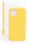 Evelatus Evelatus Apple iPhone 11 Pro Soft Touch Silicone Case with Strap Yellow dzeltens