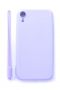Evelatus Evelatus Apple iPhone XR Soft Touch Silicone Case with Strap Purple