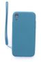 Evelatus Evelatus Apple iPhone XR Soft Touch Silicone Case with Strap Blue