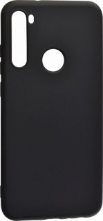 Evelatus Xiaomi Redmi Note 8  /  Redmi Note 8 2021 Soft Touch Silicone Case with Strap Black melns