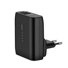 - Power Bank + Travel Charger 5000mAh Black melns