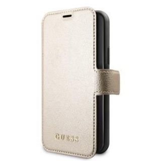 GUESS iPhone 11 Pro Max Iridescent Book Case Gold zelts