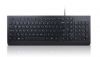 Aksesuāri datoru/planšetes Lenovo Essential Essential Wired Keyboard Lithuanian Black melns 