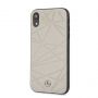 - Mercedes-Benz Apple iPhone XR Twister Genuine Leather Hard Case Grey