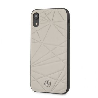 - Mercedes-Benz Apple iPhone XR Twister Genuine Leather Hard Case Grey