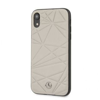 - Mercedes-Benz iPhone XR Twister Genuine Leather Hard Case Grey pelēks